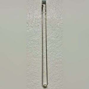 Vintage Gold-tone Faux Pearl Pendant Necklace